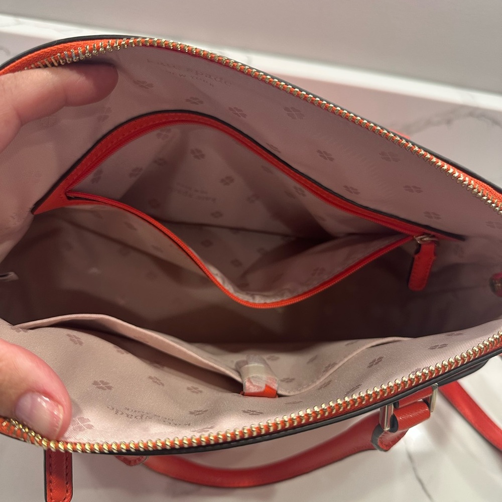 Kate Spade Orange Handbag - Never used, still with protective cover. Perfect! - Picture 4 of 13